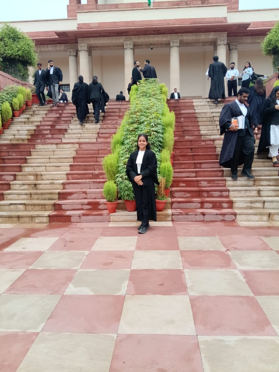 Advocate Bhawna Khanna outside the court premises